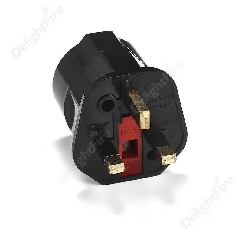 European EU to UK Plug Adapter Standard Euro 250V EU Plug to UK Electrical Socket Power Adapter Electrical Socket Outlet