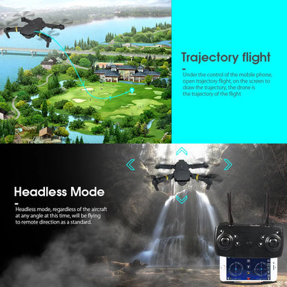 Drone with Camera 4K, Drones for Adults, Wifi FPV RC Quadcopter with Multiple Flight Modes, 3D Flip Foldable Mini Drones Toys Gifts for Kids Beginners, Headless Mode, One Key Start Mode