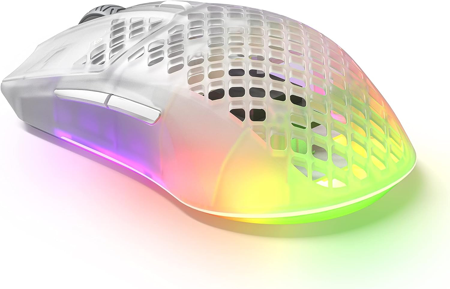 Aerox 3 Wireless - Super Light Gaming Mouse - 18,000 CPI Truemove Air Optical Sensor - Ultra-Lightweight Water Resistant Design - 200 Hour Battery Life - Ghost